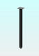 Uhome Metal Furniture Leg 4 Pieces Suitable for Table / Coffee Table 4x4x70cm Black