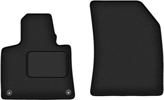 Front Car Mats Citroen C4 Grand Picasso Ii Minivan 7 Seats 2013-2019 Black