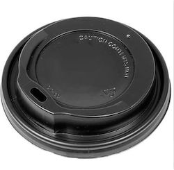 Asteras Group Sip Lid Black 80mm 8-12oz 100pcs 69303