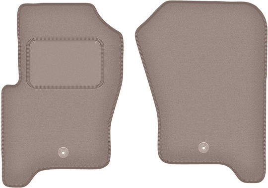 Front Car Mats Land Rover Discovery Iii Suv 7-seater 2004-2009 Beige