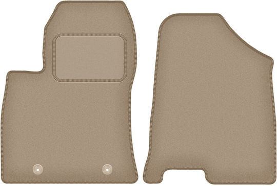 Front Car Mats Hyundai Kona Ii Crossover 2022 Beige