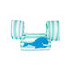 Swim Essentials Paddle Jumper Stripes & Whale