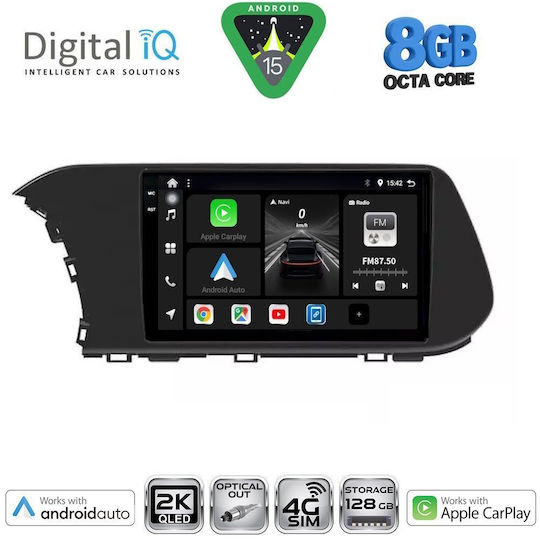 Digital IQ Car Audio System for Hyundai i20 / Bayon 2020 (Bluetooth/USB/WiFi/GPS/Apple CarPlay/Android Auto) with 10" Touch Screen