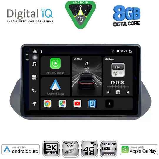 Digital IQ Car Audio System for Nissan Qashqai 2021 Bluetooth USB WiFi GPS Apple CarPlay Android Auto with 10" Touch Screen