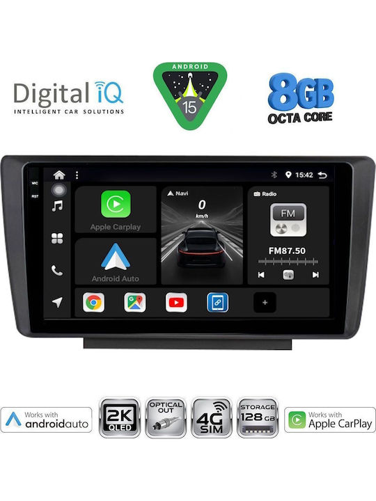 Digital IQ Car Audio System for Skoda Octavia 2005-2012 with Clima Bluetooth USB WiFi GPS Apple CarPlay Android Auto with 9" Touch Screen