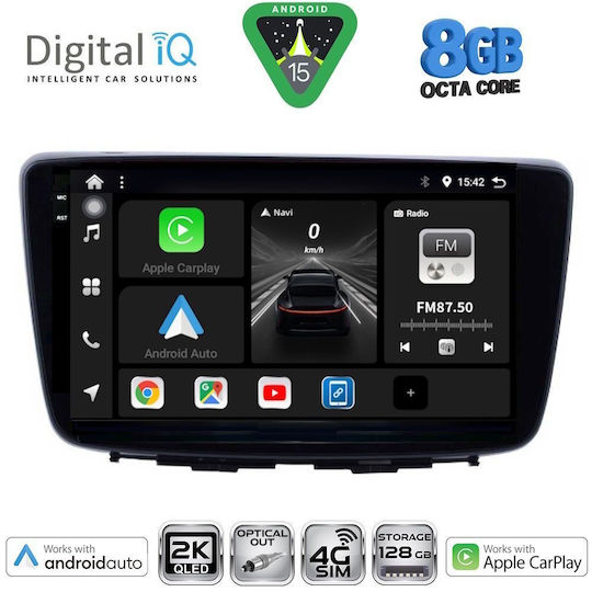 Digital IQ Ηχοσύστημα Αυτοκινήτου για Suzuki Baleno 2016-2022 (Bluetooth/USB/WiFi/GPS/Apple-Carplay/Android-Auto) με Οθόνη Αφής 9"