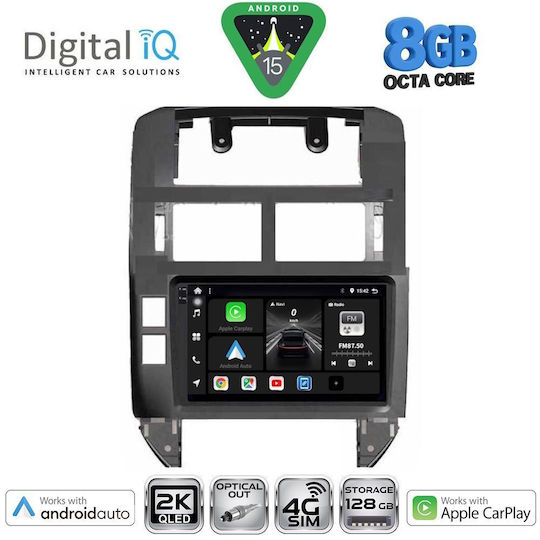 Digital IQ Car Audio System for Volkswagen Polo 2002-2009 Bluetooth USB WiFi GPS Apple CarPlay Android Auto with 9" Touch Screen