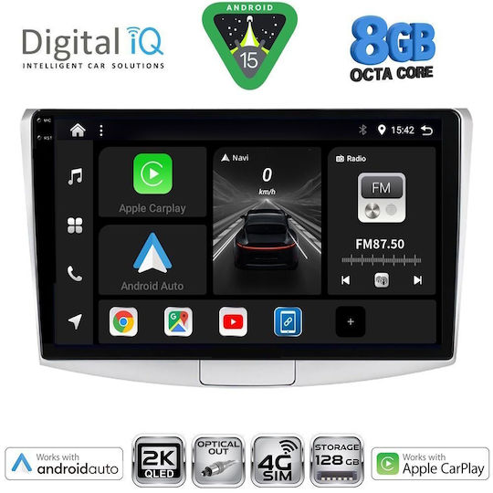 Digital IQ Ηχοσύστημα Αυτοκινήτου για Volkswagen Passat 2010-2015 με Clima (Bluetooth/USB/WiFi/GPS/Apple-Carplay/Android-Auto) με Οθόνη Αφής 10"