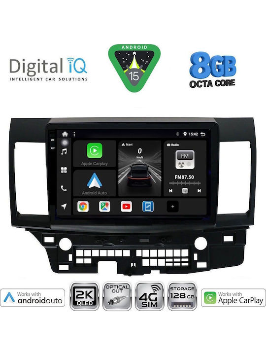 Digital IQ Car Audio System for Mitsubishi Lancer 2008-2017 (Bluetooth/USB/WiFi/GPS/Apple CarPlay/Android Auto) with 10" Touch Screen