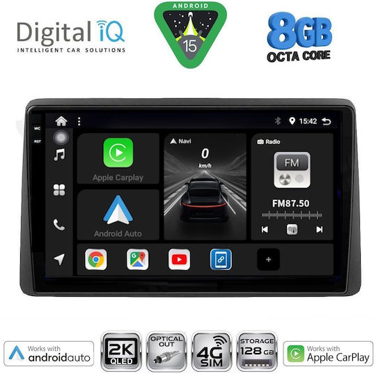 Digital IQ Ηχοσύστημα Αυτοκινήτου για Nissan Navara 1998-2004 (Bluetooth/USB/WiFi/GPS/Apple-Carplay/Android-Auto) με Οθόνη Αφής 10"