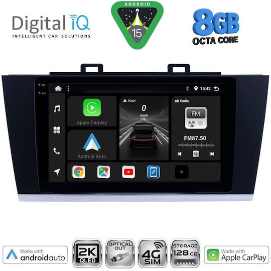 Digital IQ Ηχοσύστημα Αυτοκινήτου για Subaru Legacy / Outback 2014-2019 (Bluetooth/USB/WiFi/GPS/Apple-Carplay/Android-Auto) με Οθόνη Αφής 9"