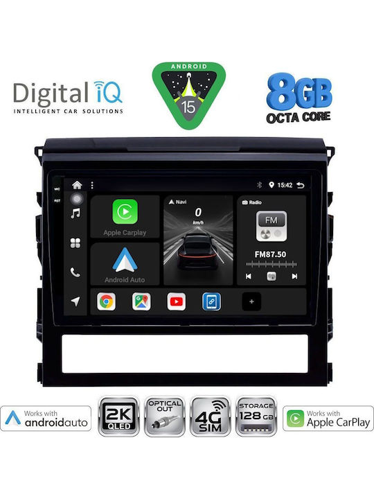 Digital IQ Car Audio System for Toyota Land Cruiser 2016-2019 Bluetooth USB WiFi GPS Apple CarPlay Android Auto with 9" Touch Screen