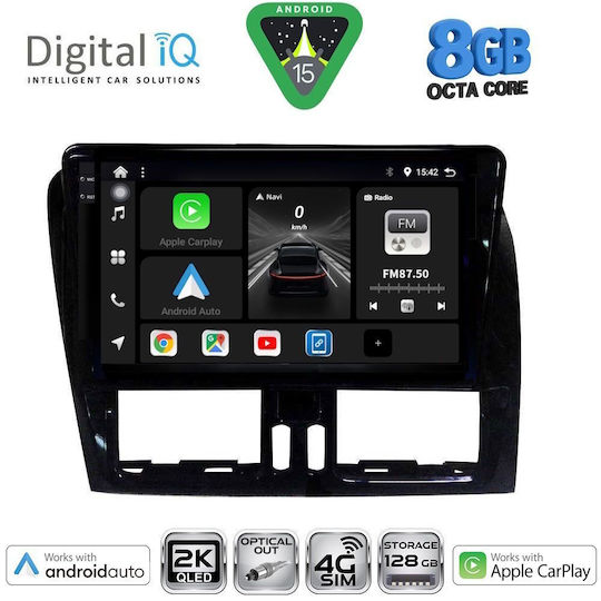 Digital IQ Car Audio System for Volvo XC 60 2009-2017 (Bluetooth/USB/AUX/WiFi/GPS/Apple CarPlay/Android Auto) with 9" Touch Screen