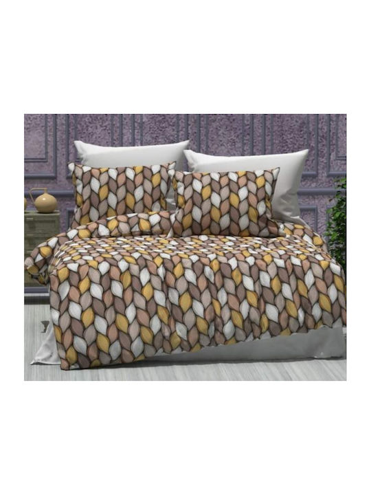 MayHome King Size Coverlet Set Made of Cotton & Polyester Geometric 260x240cm 3 Pieces