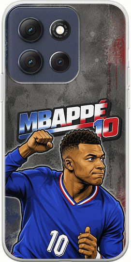 World Stars Collection Case Kylian Mbappe Motorola Moto G86 5g Flexible TPU Transparent Silicone