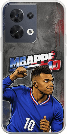 World Stars Collection Kylian Mbappe Oppo Reno 8 5G Flexible TPU Transparent Silicone Case