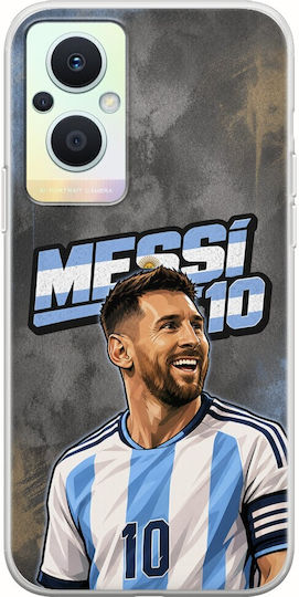 Калъф World Stars Collection Lionel Messi Oppo Reno 7 Lite 5g Гъвкав TPU Прозрачен Силикон