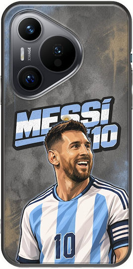 World Stars Collection Lionel Messi Huawei Pura 70 Black TPU Black Silicone Mobile Phone Case