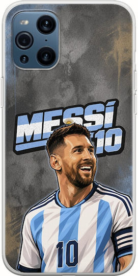 World Stars Collection Lionel Messi Oppo Find X3 Pro 5g Flexible TPU Transparent Silicone Case