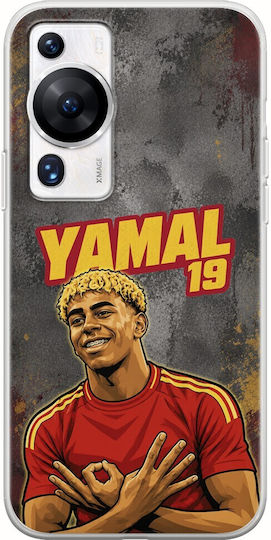 Калъф World Stars Collection Lamine Yamal Huawei P60 Pro Гъвкав TPU Прозрачен Силикон