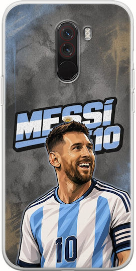 Калъф World Stars Collection Lionel Messi Xiaomi Pocophone F1 Гъвкав TPU Прозрачен Силикон