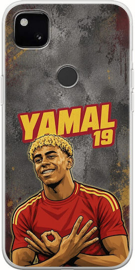 World Stars Collection Lamine Yamal Google Pixel 4a 4g Flexible TPU Transparent Silicone Case