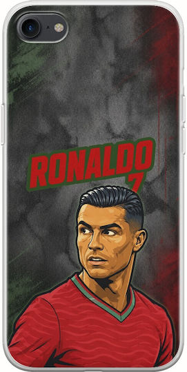 Husă World Stars Collection Cristiano Ronaldo iPhone SE 2020 Flexibil TPU Silicon Transparent