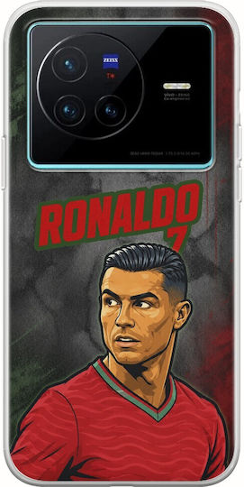 Husă World Stars Collection Cristiano Ronaldo Vivo X80 Flexible TPU Silicon Transparent