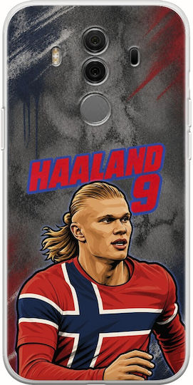 Handyhülle World Stars Collection Erling Haaland Huawei Mate 10 Pro Flexible Tpu Transparente Silikon