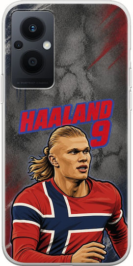 Θήκη World Stars Collection Erling Haaland Oppo Reno 8 Lite Flexible Tpu Διάφανη Σιλικόνη