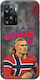 Husă World Stars Collection Erling Haaland Oppo A57 4G Neagră TPU Silicon