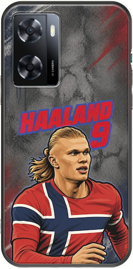 Husă World Stars Collection Erling Haaland Oppo A57 4G Neagră TPU Silicon