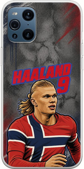Θήκη World Stars Collection Erling Haaland Oppo Find X3 Pro 5g Flexible Tpu Διάφανη Σιλικόνη