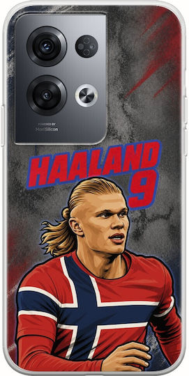 Θήκη World Stars Collection Erling Haaland Oppo Reno 8 Pro 5g Flexible Tpu Διάφανη Σιλικόνη