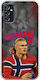 World Stars Collection Case Erling Haaland Samsung Galaxy M52 5G Flexible TPU Transparent Silicone