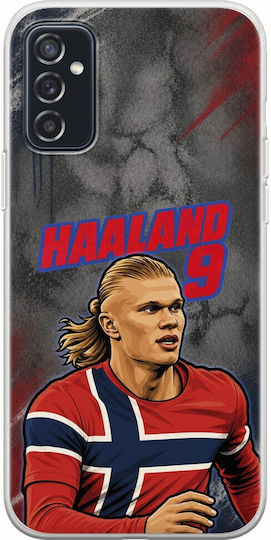World Stars Collection Case Erling Haaland Samsung Galaxy M52 5G Flexible TPU Transparent Silicone