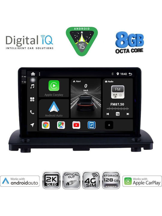 Digital IQ Car Audio System for Volvo XC 90 2002-2014 Bluetooth USB AUX WiFi GPS Apple CarPlay Android Auto with 9" Touch Screen
