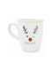 SteweHome Christmas Ceramic Beige Mug 9x8x8cm 325ml