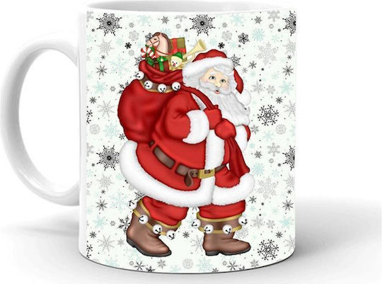 SteweHome Christmas Ceramic White Mug 325ml