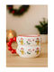 SteweHome Christmas Ceramic Red Mug 8.5x8.5cm 250ml