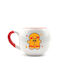 SteweHome Christmas Ceramic Beige Mug 8x7.5x7.5cm 300ml