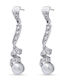Ortaxidis Dangle Earrings in 14K White Gold with Stones & Pearls