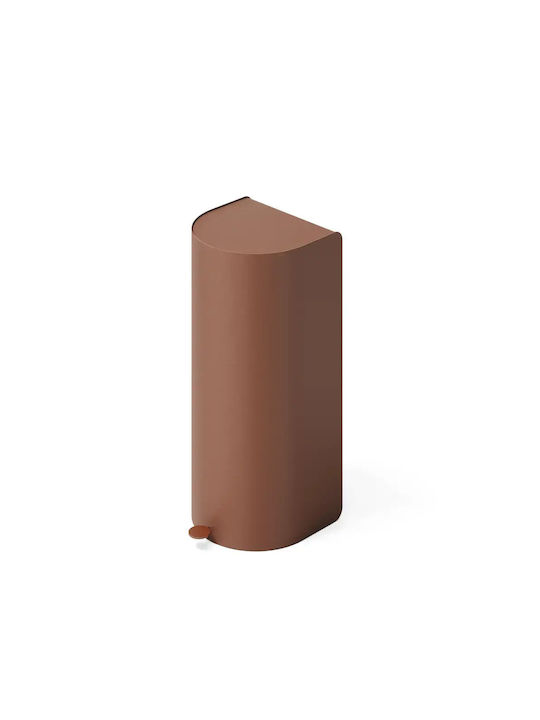 Premium Recycling Bin from Stainless Steel with Pedal Red 60lt