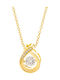 Jools Necklace From Gold Plated Silver With Zircon