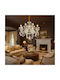 Alista Home Candelabru 8xE14 Ø78cm cu Cristale Argintii AT1CT-IM1P-HT2L-CC831/8WH