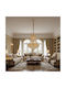 Alista Home Candelabru 10xE14 Ø50cm cu Cristale Auriu AT1CT-IM1P-HT2L-CC1066/500X750GD