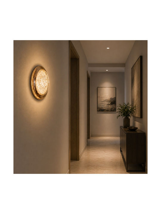 Alista Home Corp de Iluminat de Perete Modern cu LED Integrat și Lumină Albă Naturală Auriu 20cm