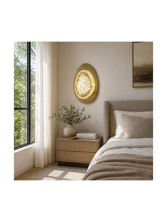 Alista Home Lămpi de Perete Moderne cu LED Integrat și Lumină Albă Naturală Auriu