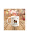SteweHome Porzellan Tasse Weiß 325ml (Personalisiert) 2 Stück