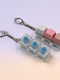 Stress Relief Keyboard Keychain Triple 11mod155